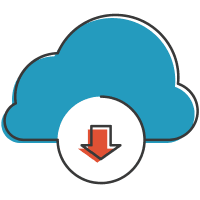 Cloud Download Illustration